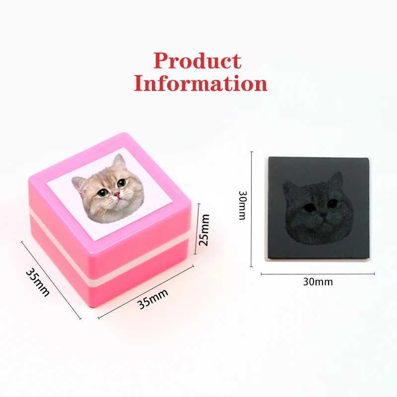 Custom-Made Pet Portrait Stamp DIY For Dog Figure Seal Personalized Cat Doggy Cuztomized Memento Chapter for Bookkeeping self ink stamps