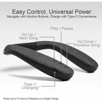 Wireless Neckband Speaker with 3D Stereo Sound Low Latency for Gaming/TV Type-C Wearable Speaker for Home, Office, and Outdoors - Image 6