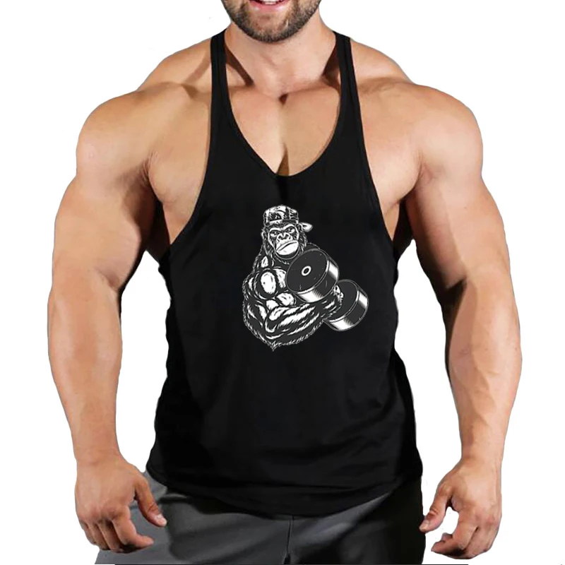 Haut Respirant Sport Débardeurs Stringer Homme Rane Sports - 47% Coton 47% Modal - Sans Manches Pour Musculation Maillot Bodybuilding Fitness - 9