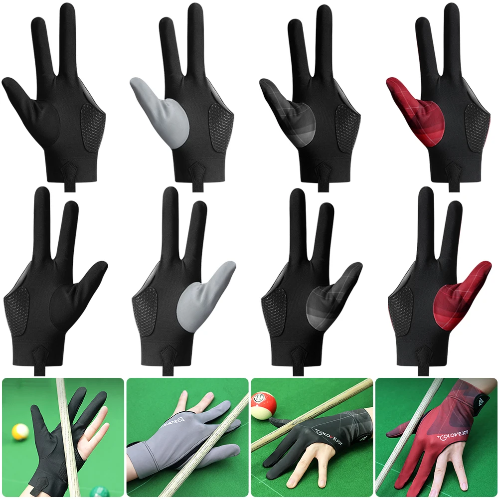 Three Finger Billiard Gloves Billiard Pool Gloves Non Slip 3 Fingers Sport Left/Right Hand Elasticity Glove Billiards pool gloves,billiard accessories