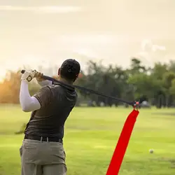 Warm up Stick Lightweight Golf Swing Trainer Ribbon Design for Adult Indoor, Outdoor Beginner Rhythm Accuracy Sports Accessories