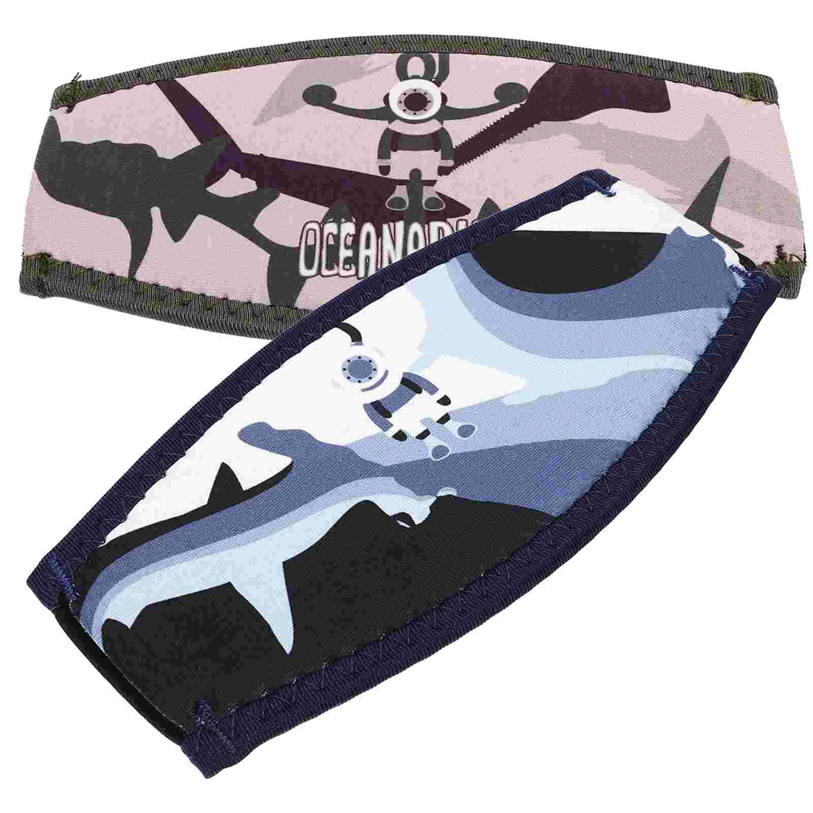 

Diving Mask Strap Covers Decorative Printing Swim Mask Strap Covers Snorkeling Cover Hair Care Straps Neoprene Strap Covers