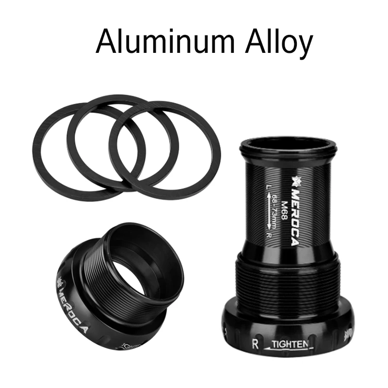 Bsa68 하단 브래킷 24mm BB68 나사산 자전거 BB 68mm 73mm Hollowtech II Mtb 산악 로드 자전거용 중앙 장치
