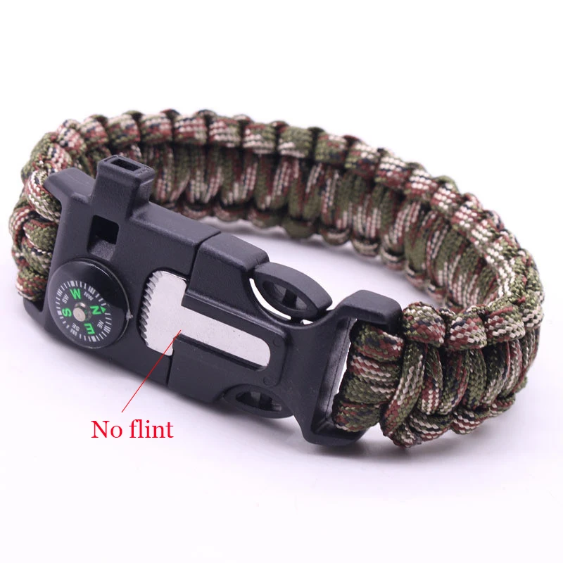 Bracciale Multifunzione Impermeabile Da Sopravvivenza Regolabile Per Outdoor E Hiking