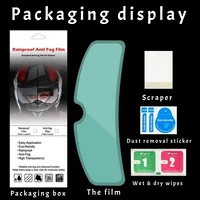 Films Anti-buée pour casque de moto, 2 pièces, autocollants Anti-buée, un incontournable pour les coureurs en hiver, très fins 4