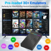 Boîte de lancement de disque dur de jeu Portable de 3 to/Retrobat/Playnite Console de jeu rétro avec plus de 17300 jeux AAA/3D/Retro pour PS4/PS3/PS2/Switch/Wii 4
