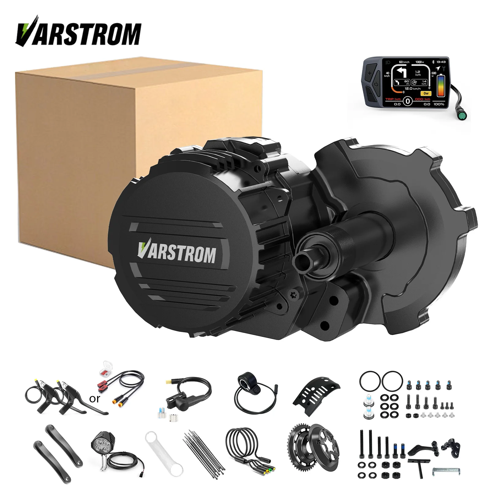 Tongsheng Mid-Drive E-Bike Kit TSDZ16 Motor 48V 1000W Elektromotor E-Bike Umbausatz, EKD01 Mini DZ40 Display 0-5 Stufen, BB 68-73mm Halterungsgröße, Max. Drehmoment 160Nm – Detail 2