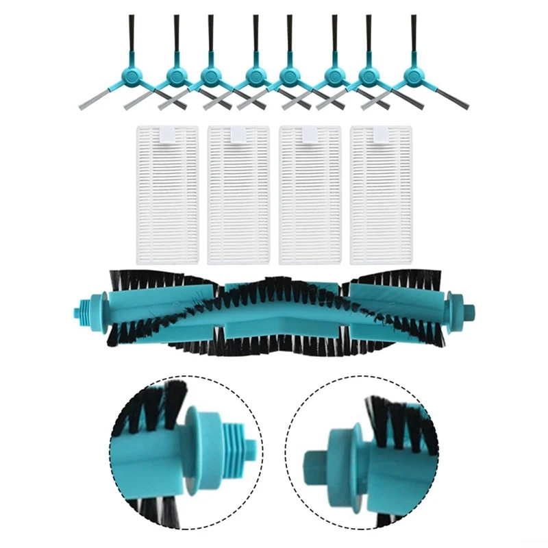 Side Brush Roller Brush Filter Replacement for Cecotec for Conga 1690, 1890, 2090, 2290 Panoramic and 2690 6