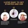 2PC Nail Acrylic Brush 100%Kolinsky Sable Acrylic Brush UV Gel Carving Pen Brush Liquid Powder DIY Nail Drawing Nail Art Brushes 3