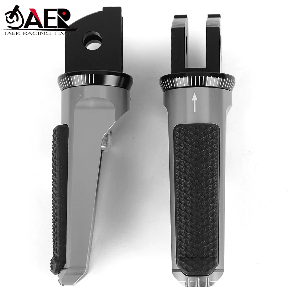 Motorfietsaccessoires Voor Y&amaha FJR1300 FZ6 MT07 MT09 XSR700 SCR950 XJ6 Voetsteunen Pedalen Voorste Voetsteunen Voetsteunen otorfietsen(Zwart