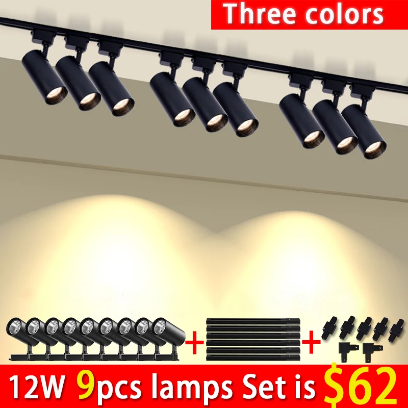 LED-Schienen licht Spot LED Cob Schienen beleuchtung Wand leuchte Schiene 220V Scheinwerfer LED 20W 30W 40W Scheinwerfer Bekleidungs geschäft Shop nach Hause