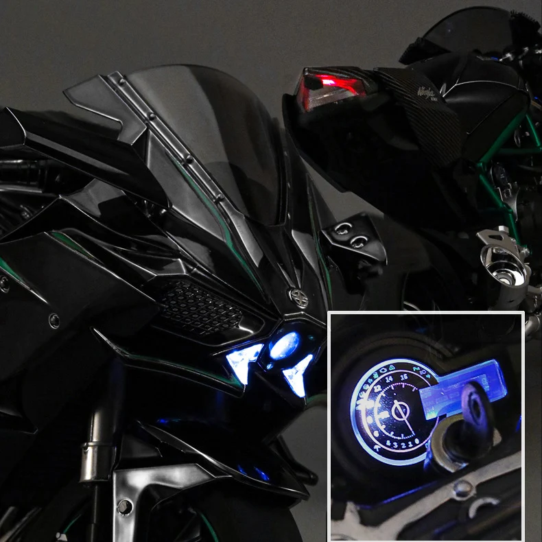 H2R Motorcycle 1/6 Scale Diecast Alloy Motorbike Collectable Toy Gifts for Children 4