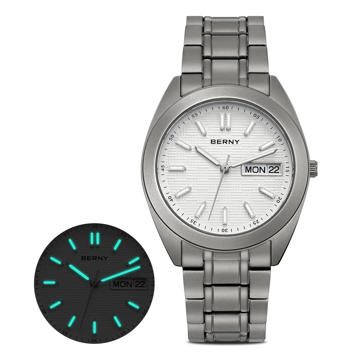 Orologi da uomo in tanio BERNY, impermeabili fino a 10 ATM, super