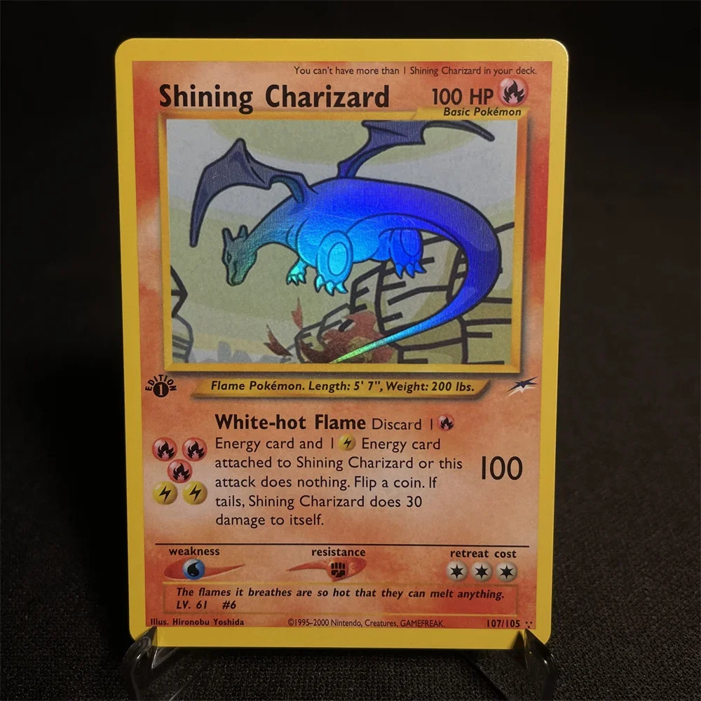Card Shining Card Gym Series Houndoom Jolteon Umbreon Gyarados Snorlax Steelix Piloswine Gift Kids Toys Proxy Card