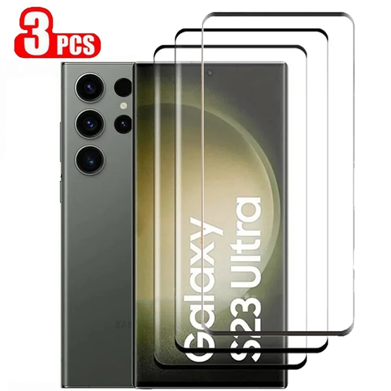 1/3 Pezzi Di Vetro Temperato Per Samsung Galaxy S24 Ultra S24 Plus Cover Protettiva Per Schermo Intero Per Samsung S24 + S23 Plus S23 Ultra Glass