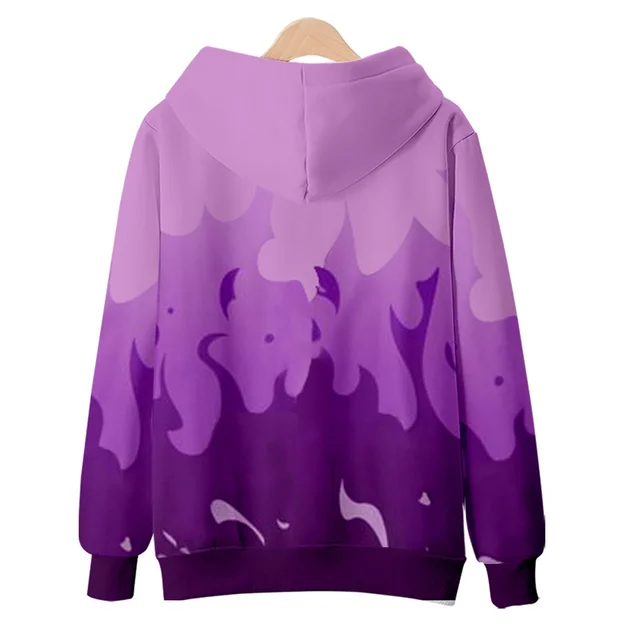 Aphmau Merch Zipper Hoodie Flame Purple and Red 3D Print Jacket Coat Women  and Men Streetwear Clothes Kawaii Kids Tops - AliExpress