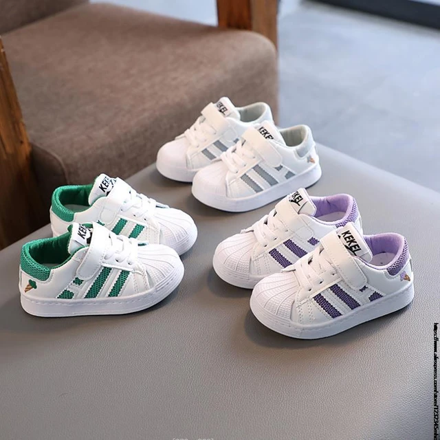 Baskets en cuir PU pour enfants, chaussures de Sport légères et  décontractées pour garçons et filles, respirantes et antidérapantes, taille  21-30 chaussures enfant garcon chaussures décontractées basket fille enfant  - AliExpress