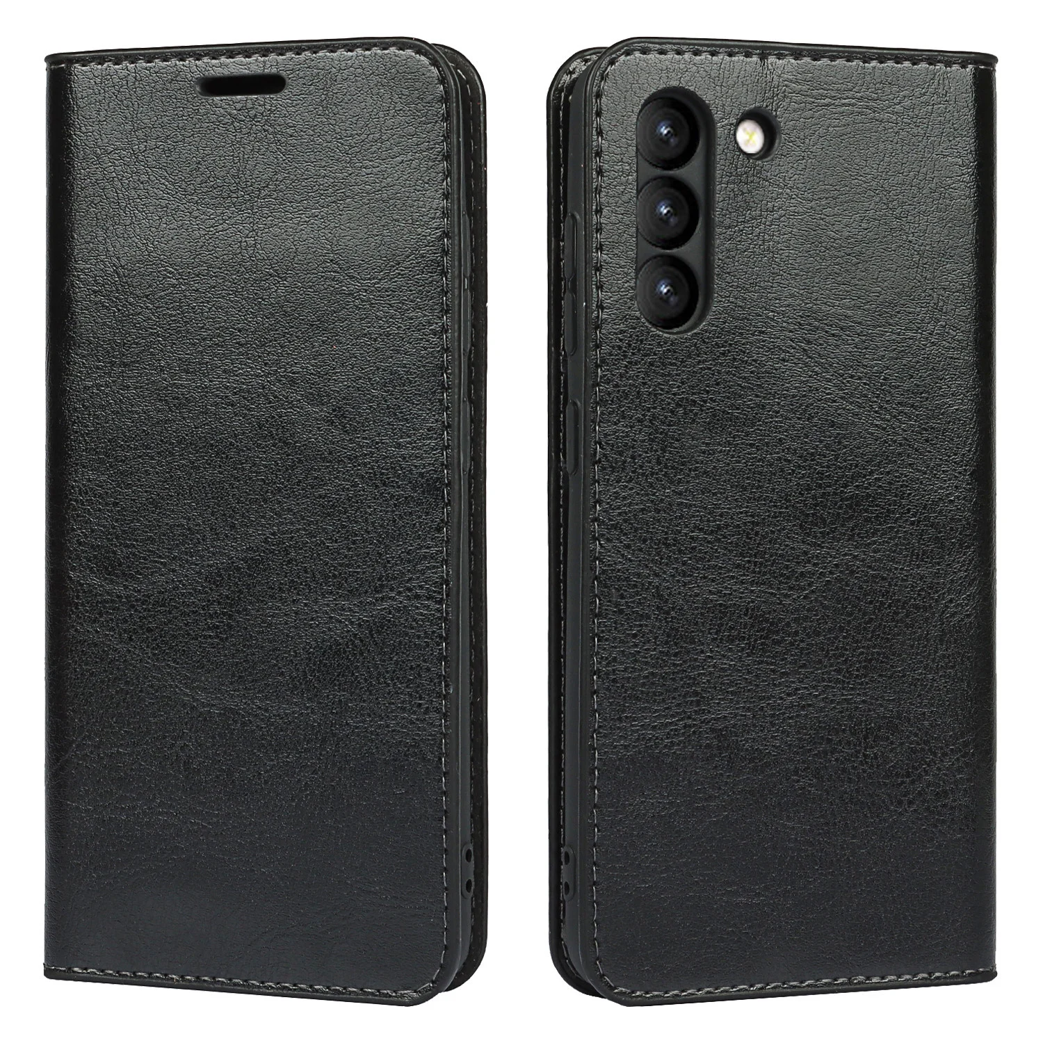 100% Real Genuine Leather Flip for Samsung Galaxy S20 S21 S22 Ultra Plus A53 A33 A52 A72 5G Case Wallet with Credit Card Holder galaxy s22 ultra flip case
