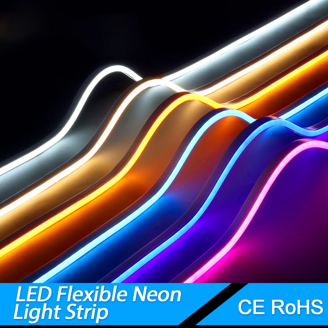 LED 네온 플렉스 LED 스트립 조명, IP65 방수 실리콘 네온 LED 스트..