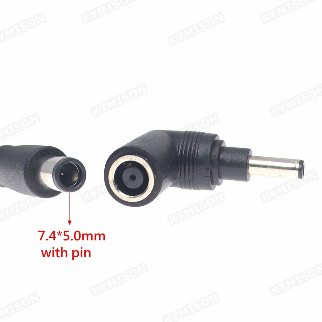 Power Plug Adapter DC Power Adapter plug for HP Dell DC Jack 7.4*5.0mm Female to 4.5*3.0mm Male with pin Converter for Laptop Notebook