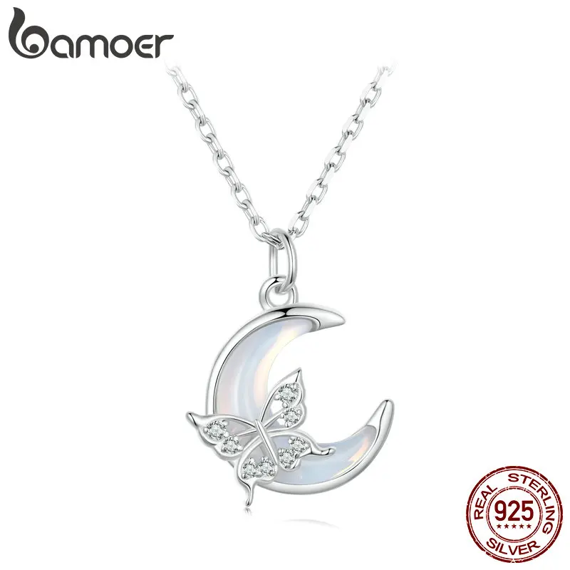 MICSAVI Juegos De Joyas De Plata 925 Para Mujer, Collar Con Colgante Corazón De Cristal Con