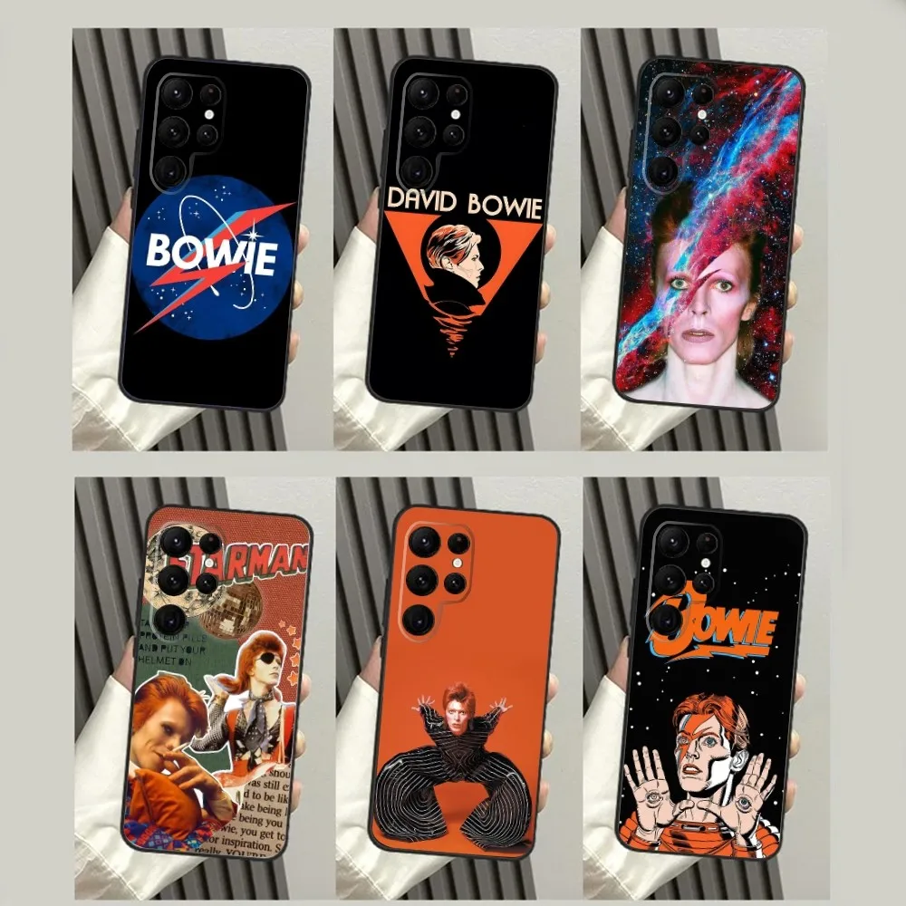 Custodia Per Telefono Singer David B-Bowie Art Per Samsungs23,S22,S21,S20 Ultra Pro S10,S30Plus,S9,20Lite Ultra Black Cover