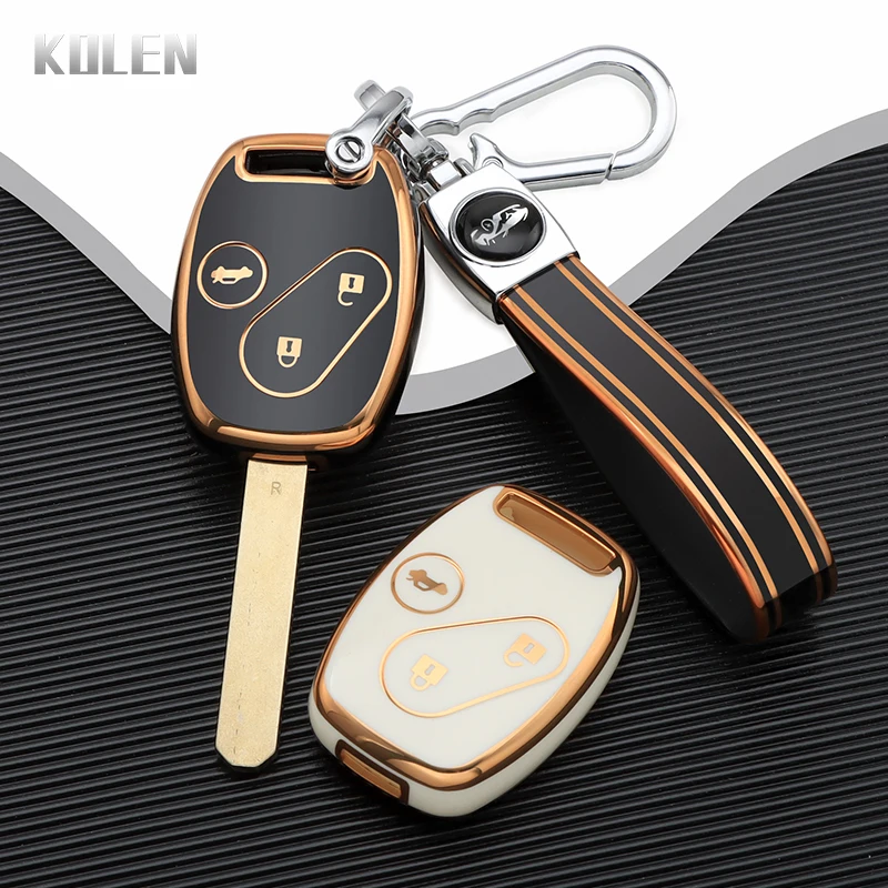 TPU Car Remote Key Case Cover Shell For Honda Accord Civic CRV CR-V Pilot Insight Ridgeline Protector Holder Fob Bag Accessories key case key case cover car key shell