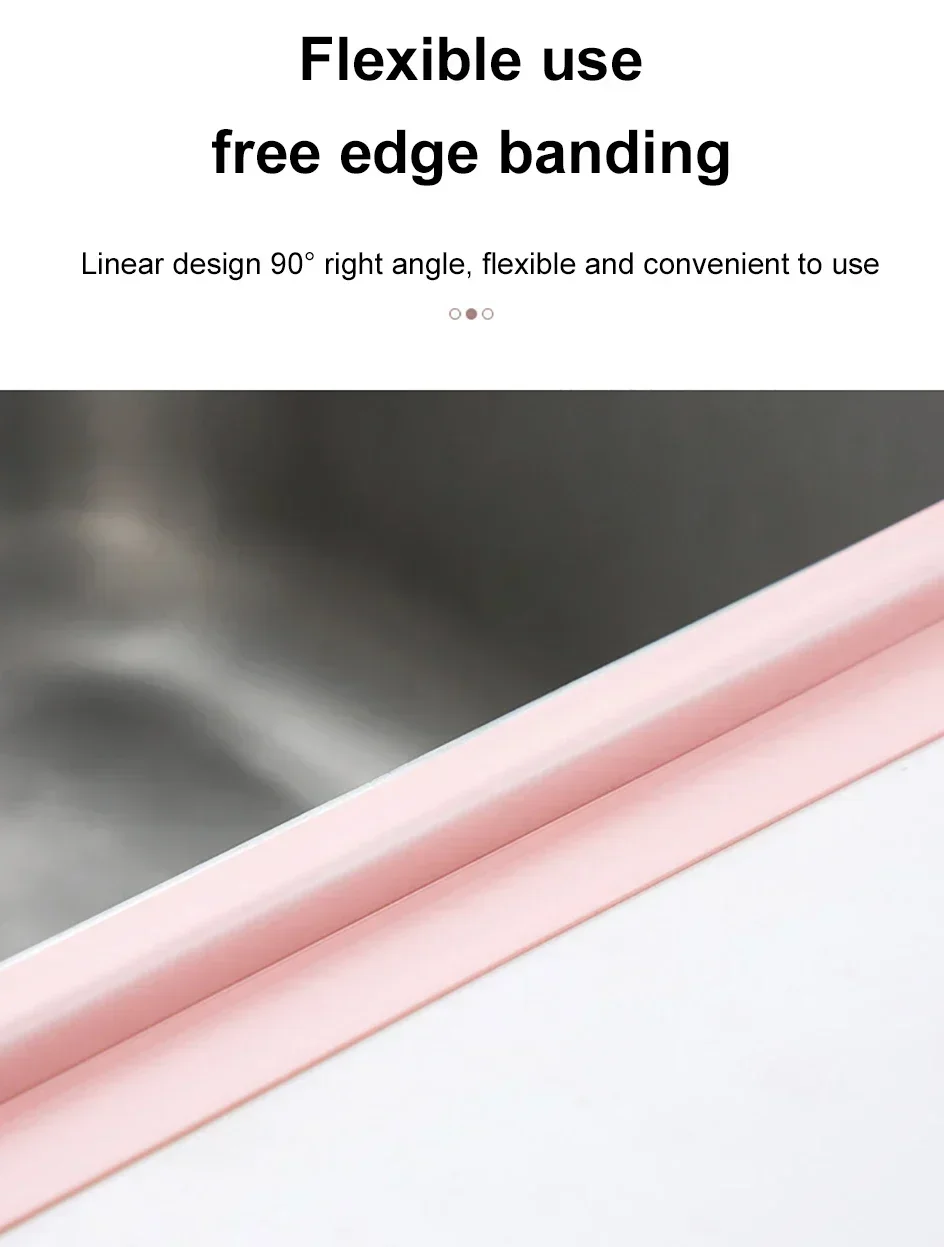 Description Picture 6 of itemHot 3.2M Self-adhesive Sealing Tape PVC Oil-Proof Kitchen Sink Edge Caulk Tape Waterproof Bathroom Toilet Corner Wall Sticker