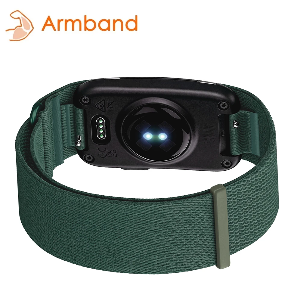 Adjustable Nylon Strap for Smart Band Sports Fitness Tracker - Woven Design for Men and Women