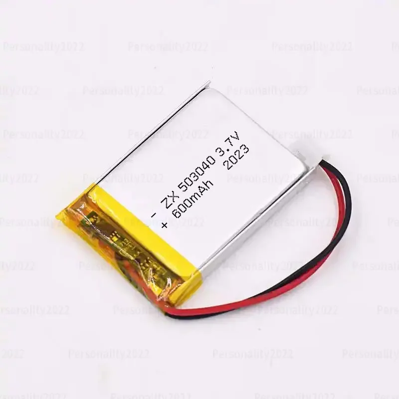 Battery 503040 3.7V 600mAh Li-Ion Polymer Lithium Batteries for Speaker Radio DVD DVR Recorder LED Lights PSP  Rechargeable Cell - 4