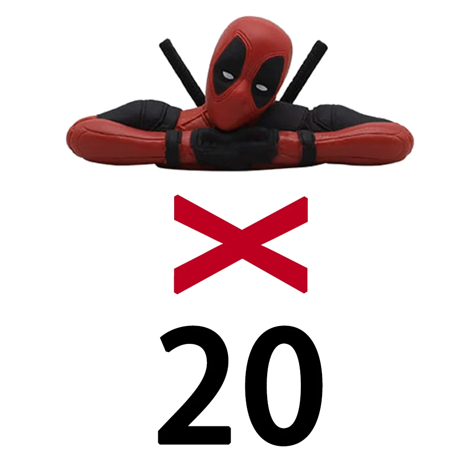 thumbnail image 1 of 1/5/10/20/30Pcs Deadpool 3 Action Figure Dead pool 3 Model Anime X-Men Kids Doll Desk Car Decoration Pvc Collection Figurine Toy, 1 of 5