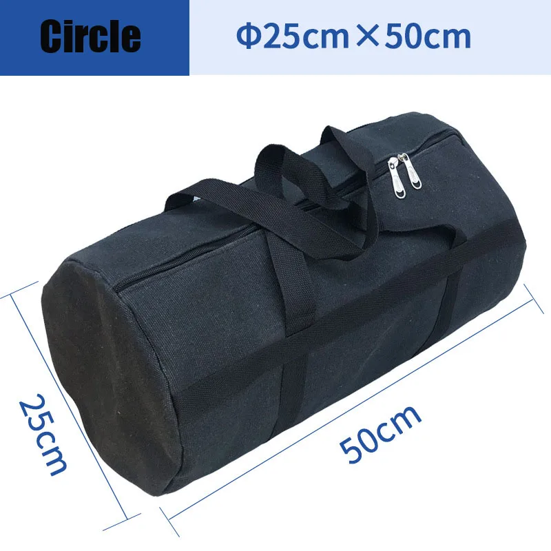 Large Size Tool Storage Bag Canvas Multifunction Portable Toolkit Electrician Tool Screws Nail Drill Bit Metal Parts Storage Bag