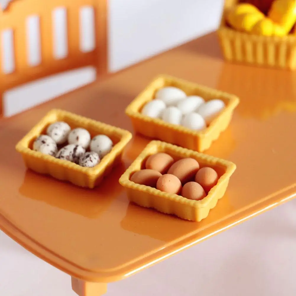 Miniature Kitchen Food Egg Egg Trays For Blyth Doll Toys Doll House pretend food toys pretend kitchen toys kitchen toys doll house toys