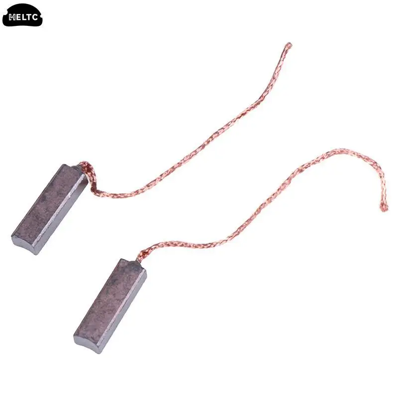 10Pcs Carbon Brushes Wire Leads Generator Generic Electric Motor Brush Replacement 4.5 x 6.5 x 20mm carbon brush