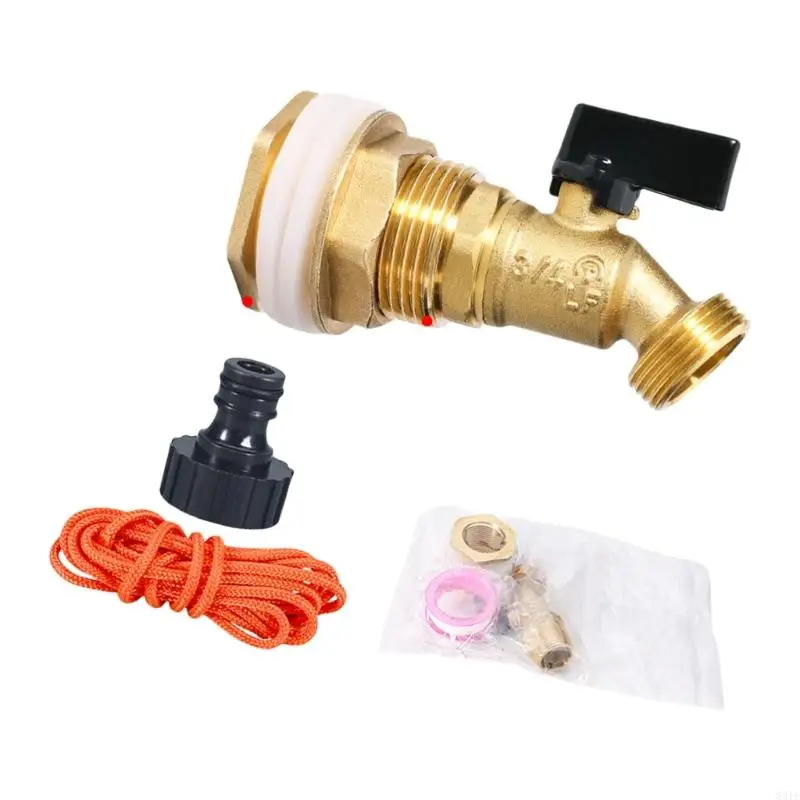 Freeze Proof Brass Spigot Turn Valves 3/4 for Outdoor Rainwater Harvesting 831F