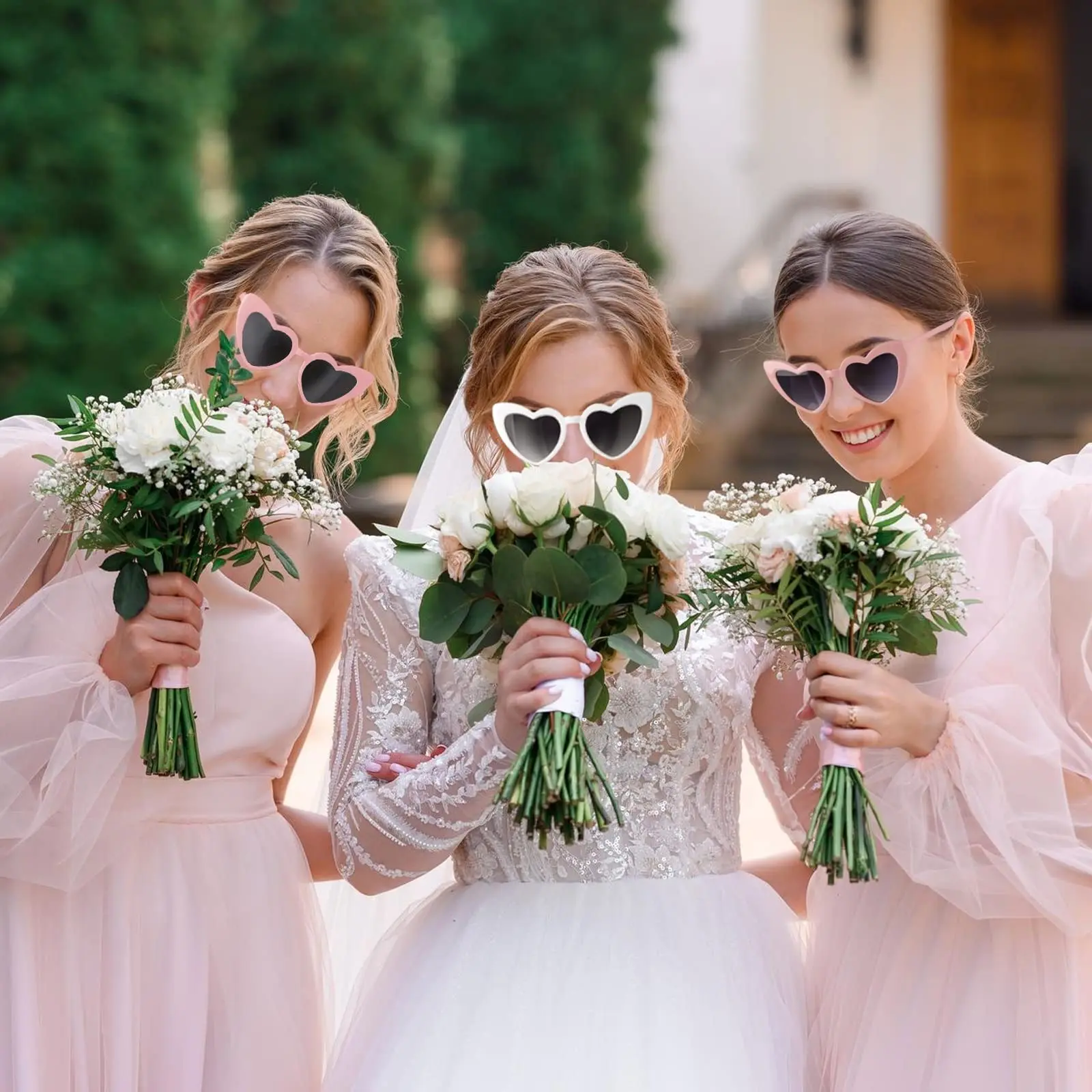 Bridal Shower Hair Bands Wrist Decor Team Bride Bridesmaids Gifts Glasses Wedding Gifts Guests Bachelorette Hens Party Souvenirs