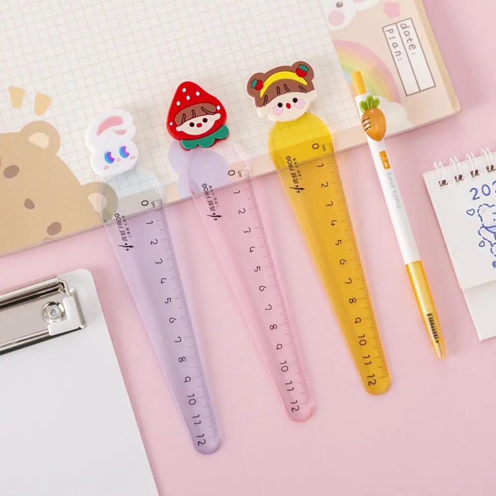 

Drawing Gift Transparent Carrot Ruler Transparent DIY Drawing Tools Math Drawing Straight Ruler Dividing 12cm Stationery