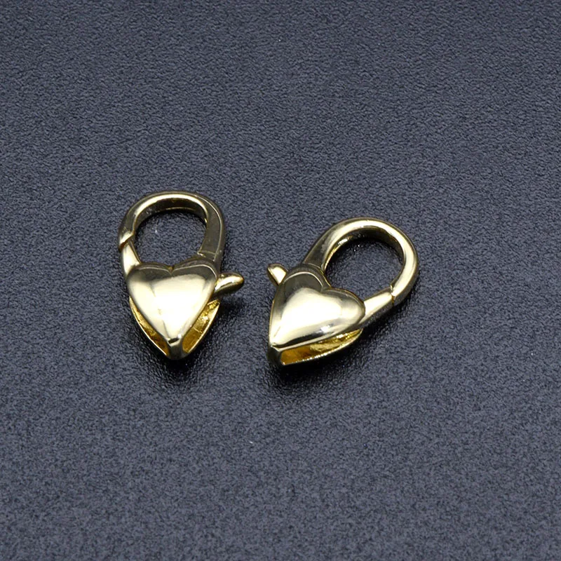 

Jewelry Making Supplies Nickle Free Silver Gold Plated Heart Lobster Clasp Connector for DIY Jewelry Making