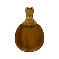 Easter Wooden Serving Tray Bunny Shaped Kitchen Platters Easter Wooden Serving Charcuterie Boards Spring Decorative Snack Cheese 1