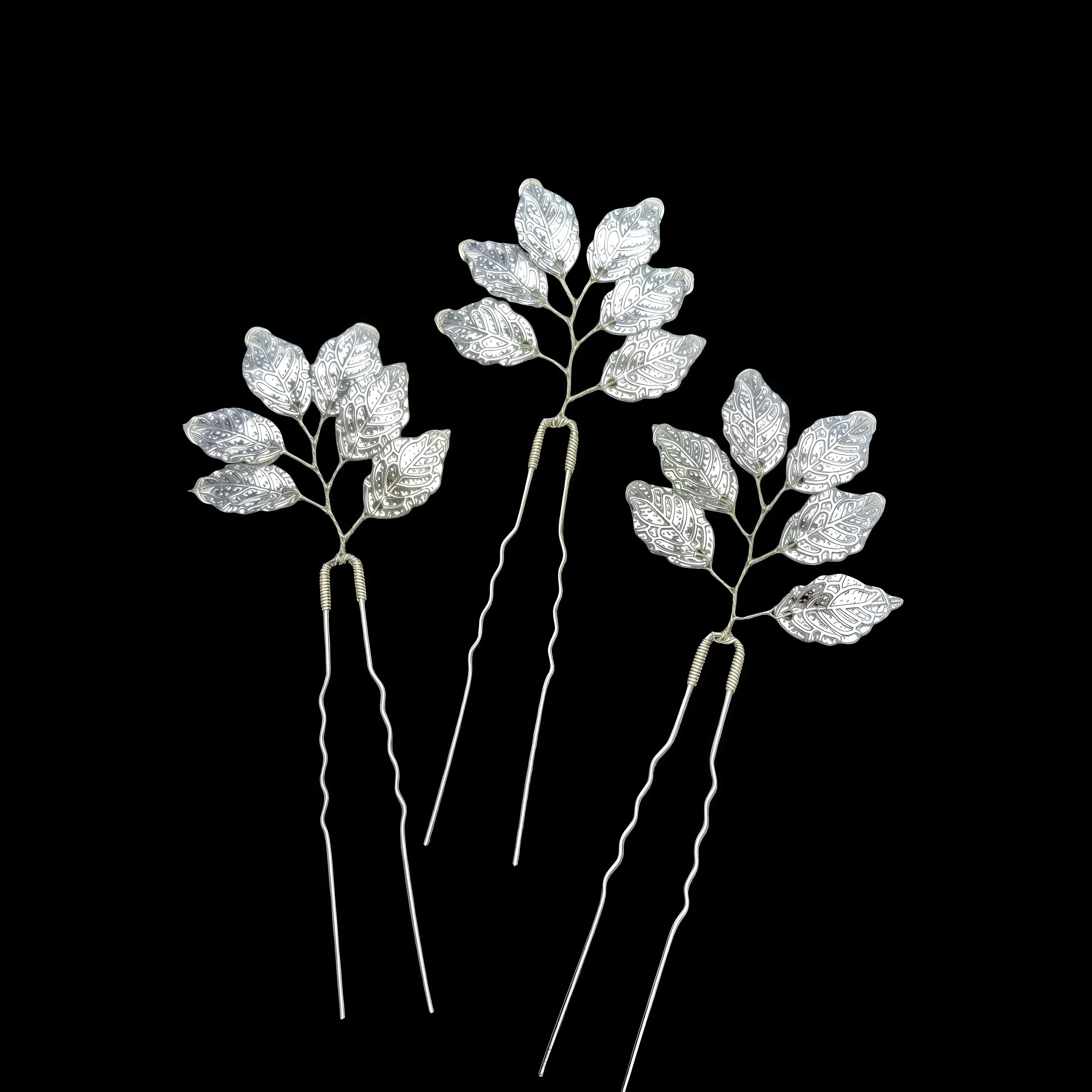 3-teiliges Set Handgefertigte Blatt-Haarspangen für Frauen Mädchen Braut Haarnadeln Modischer Kopfschmuck Geschenke Braut Hochzeit Haaraccessoires – Detail 13