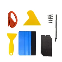 Car Film Wrap Tool Kit Vinyl Spatula Vinyl Scraper Cutter for Vehicle Window Tint Car Accessories Wrapping Tools Squeegee Set 1