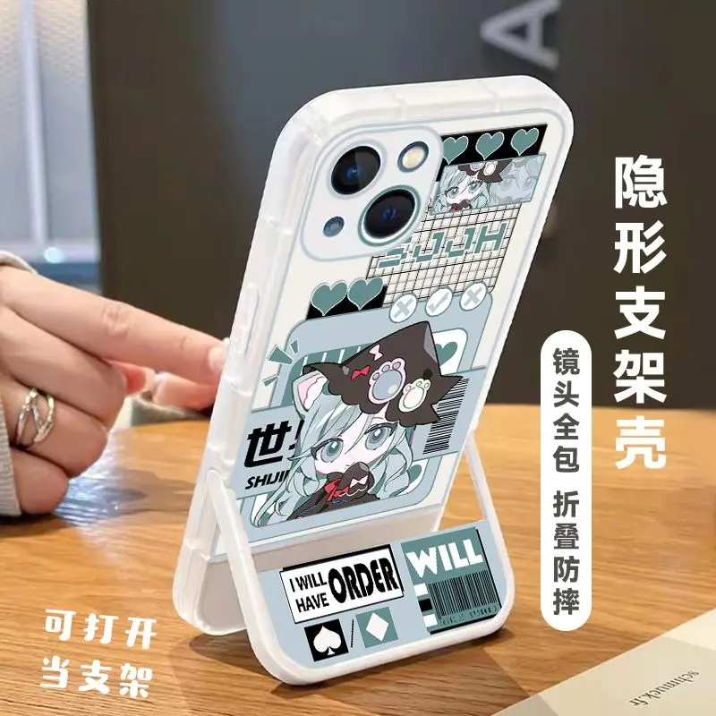Vivid Character Phone Case with Holder - Durable & Stylish Protective Gift