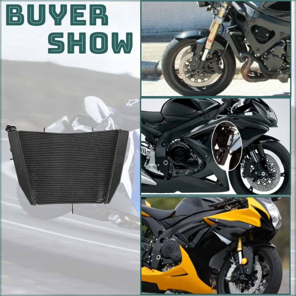 Radiator Guard Mesh For Suzuki GSXR600/GSXR750 (2006-2023) - Aluminum Grille Protector, Easy Install