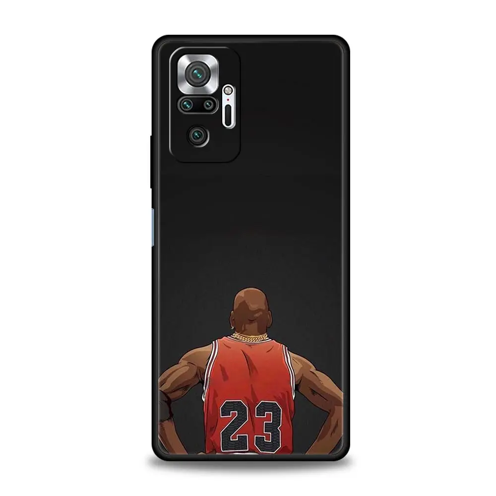 Sleek Black Sports Basketball Basket Phone Case