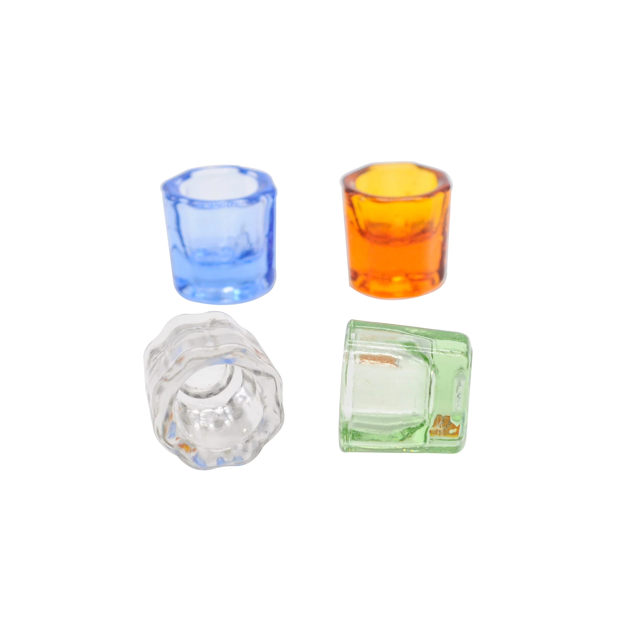 

Dental Octagonal Stirring Glass Cups Mixing Bowls Dappen Dishes