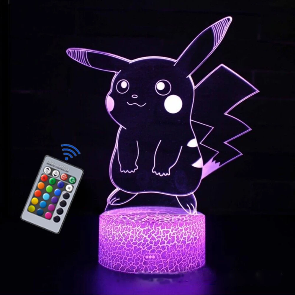  3D LED 야간 조명, 작고 다채로운 16 색 조명 배터리, USB 플러그인 전기 조명, 귀여운  장식 조명