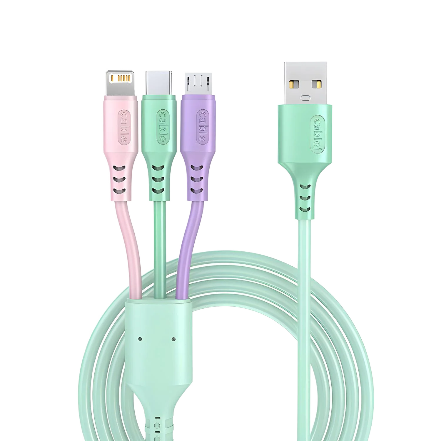 3 in 1 120W 6A Fast Charging Type C Cable Micro USB Charging Cord for iPhone 14 Pro Max Samsung Xiaomi 13 Phone Charger USB Wire 1
