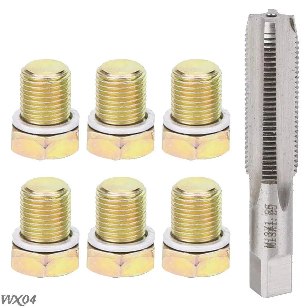 Car Repair Combination Suit M13x1.25 Iron Oil Pan Thread Repair Tools Kit Oil Drain Plug Screws Bolt Set