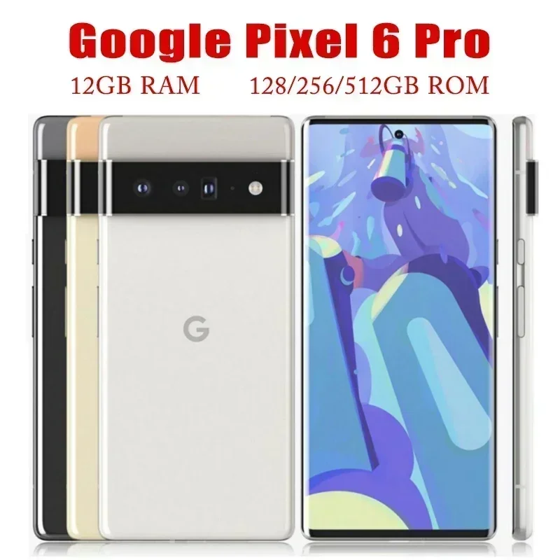 Google Pixel 6 Pro 携帯電話 128GB/256 ROM 12GB RAM モバイル 6.71