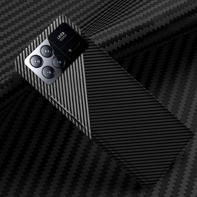 Sleek Matte Carbon Fiber Pattern Shockproof Phone Cover